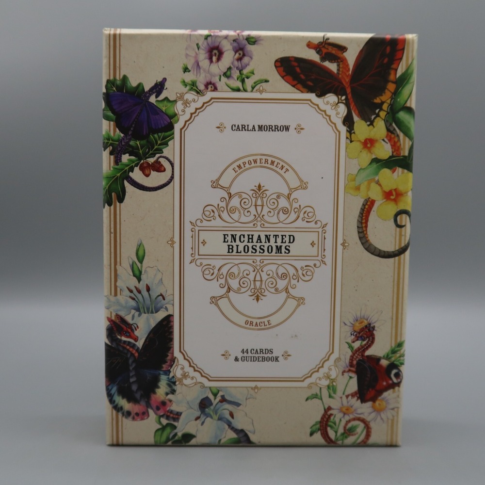 Enchanted Blossoms Oracle Cards with Guidebook 44 Tarrot cards by Carla Morrow